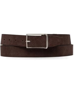 ARMANI EXCHANGE Suede Belt - White