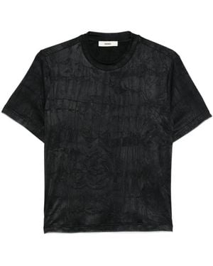 Siedres T-Shirt Met Logodetail - Zwart