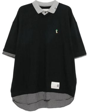 Maison Mihara Yasuhiro T-Shirt Con Applicazione Logo - Nero
