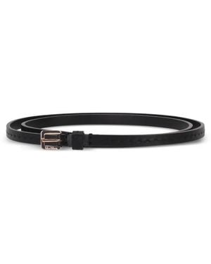 Max Mara Perforated Belt - White