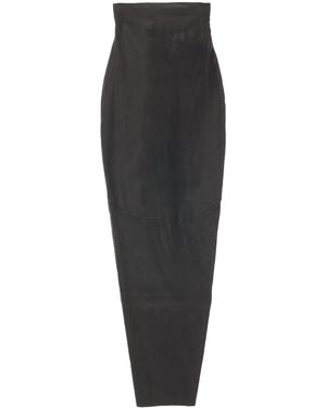 Rick Owens Dirt Pillar マキシスカート - ブラック