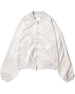 Doublet Chaqueta Con Efecto Envejecido - Blanco