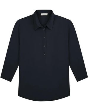 Slowear Zanone Button Polo Shirt - Blue