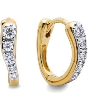 Monica Vinader Diamond-embellishment Earrings - Metallic