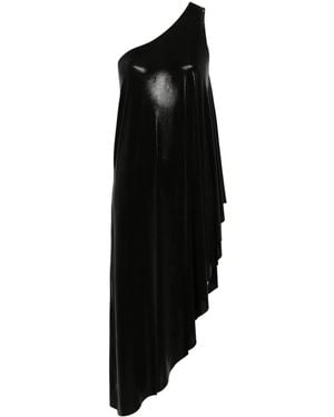 Norma Kamali One-Shoulder Asymmetric Tunic - Black