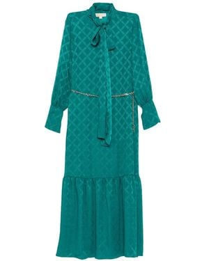Michael Kors モノグラム マキシドレス - グリーン