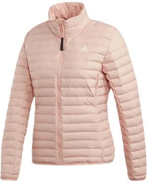 adidas Horizontal-Quilt Puffer Jacket - Pink