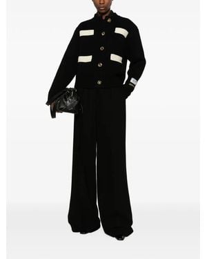 B.B. Wallace Goldin Cardigan Mit Knöpfen - Schwarz