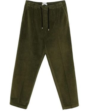 Cellar Door Drawstring Corduroy Trousers - Green