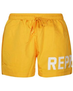 Represent Bañador con cordones - Amarillo