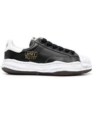 Maison Mihara Yasuhiro Blakey Original Sole Leather Low-Top Trainers - Black