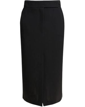 Semler Double-Slit Midi Skirt - Black