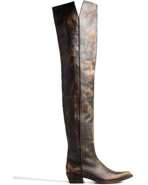 KHAITE Clive over-the-knee boots - Negro