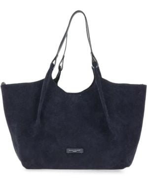 Gianni Chiarini Dua Suede Tote Bag - Blue