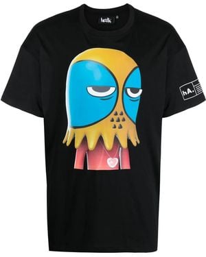 Haculla T-Shirt Unamused Hac Con Stampa Grafica - Nero