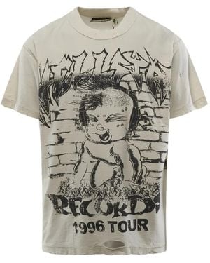 HELLSTAR Record Baby T-Shirt Mit Grafischem Print Im Distressed-Look - Grau