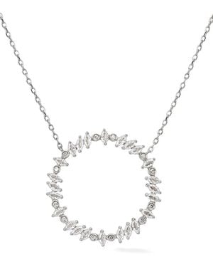 Lark & Berry Sterling Veto Luz Sapphire And Diamond Necklace - Metallic