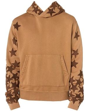 Amiri Star-Patch Hoodie - Brown