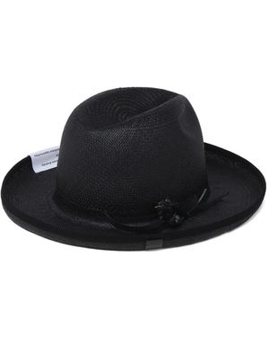 CA4LA Floral-Detail Hat - Black