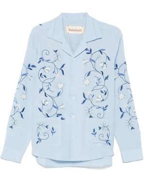 BAZISZT Lotus Overhemd - Blauw
