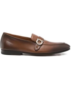 Ferragamo Gancini Loafers - Brown