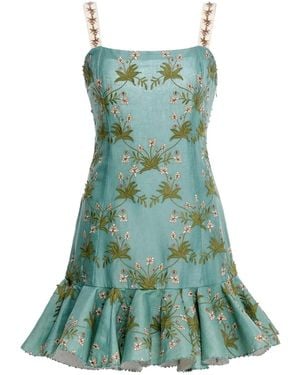 Agua Bendita Tumbao Orquidea Dress - Green