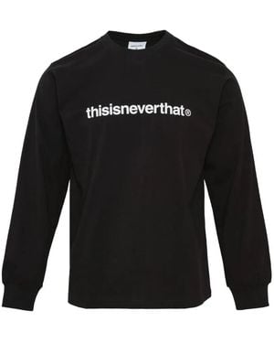 thisisneverthat Logo-Print Long-Sleeved T-Shirt - Black