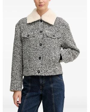 Benetton Collared Pocket Jacket - Gray