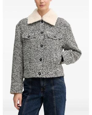 Benetton Collared Pocket Jacket - Grey