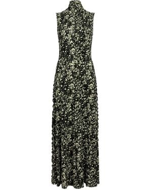 Proenza Schouler Vestido largo con motivo floral - Verde