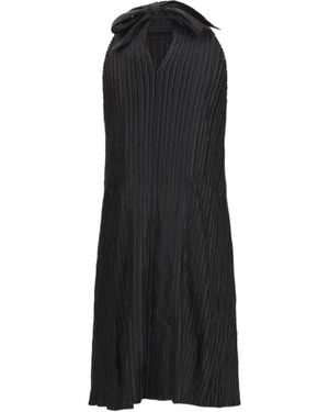 GONGDID DESIGN Bow-Detail Mini Dress - Black