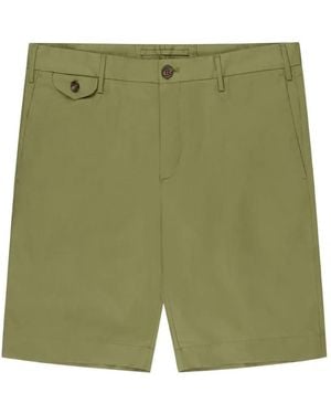 Slowear Bermudas Mit Klappendetail - Grün