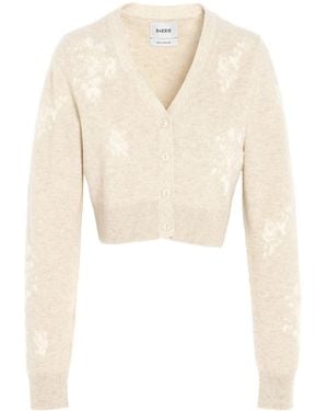 Barrie Floral Cardigan - Natural