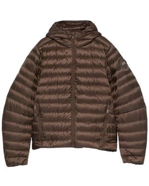 Canada Goose Hooded Quilted Jacket - Brown
