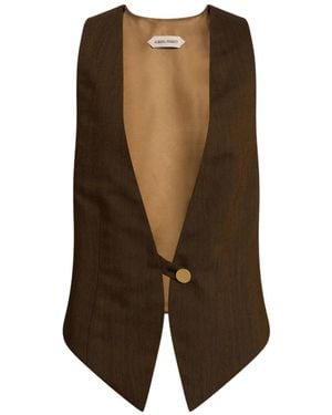 Alberta Ferretti Button-Fastening Waistcoat - Green