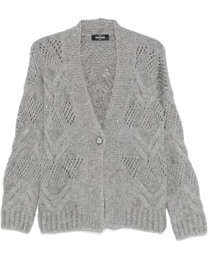 Gran Sasso Cardigan Con Bottoni - Grigio