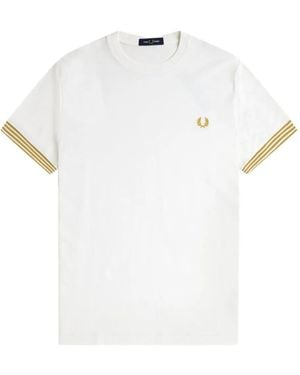 Fred Perry Logo-Embroidered T-Shirt - White