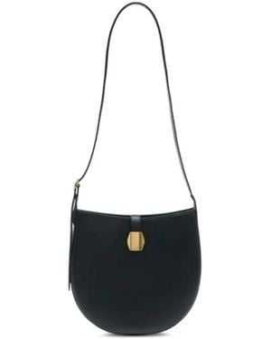 Officine Generale Hobo Adjustable-Strap Leather Shoulder Bag - White