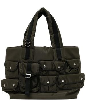 Sacai Multi-Pocket Tote Bag - Black