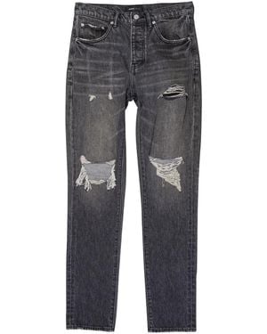 Purple Brand Gerade P005 Vintage Blowout Jeans - Grau