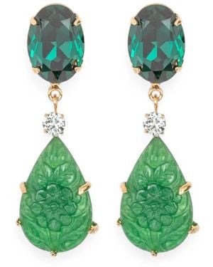 Jennifer Behr Pendientes Ambrose - Verde