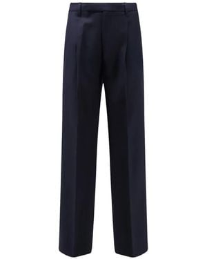 Vince Louie Pleated Tailored Trousers - Blue