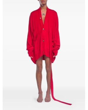 ROT The Iconic Coat Oversized Cardigan - Red