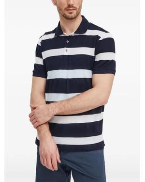 Liu Jo Striped-Pattern Polo Shirt - Blue