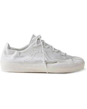 Springa Perforated Leather Trainers - White