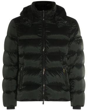 Moorer Padded Hooded Jacket - Black