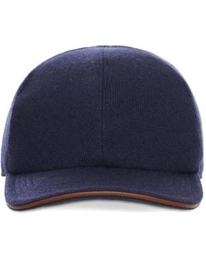 Kiton カシミア キャップ - ブルー