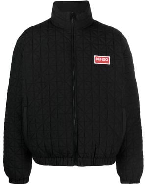KENZO Jacket With Logo - Black