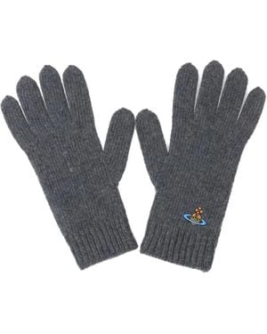 Vivienne Westwood Guanti Con Applicazione Orb - Blu