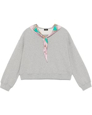 Etro スカーフディテール スウェットシャツ - ホワイト